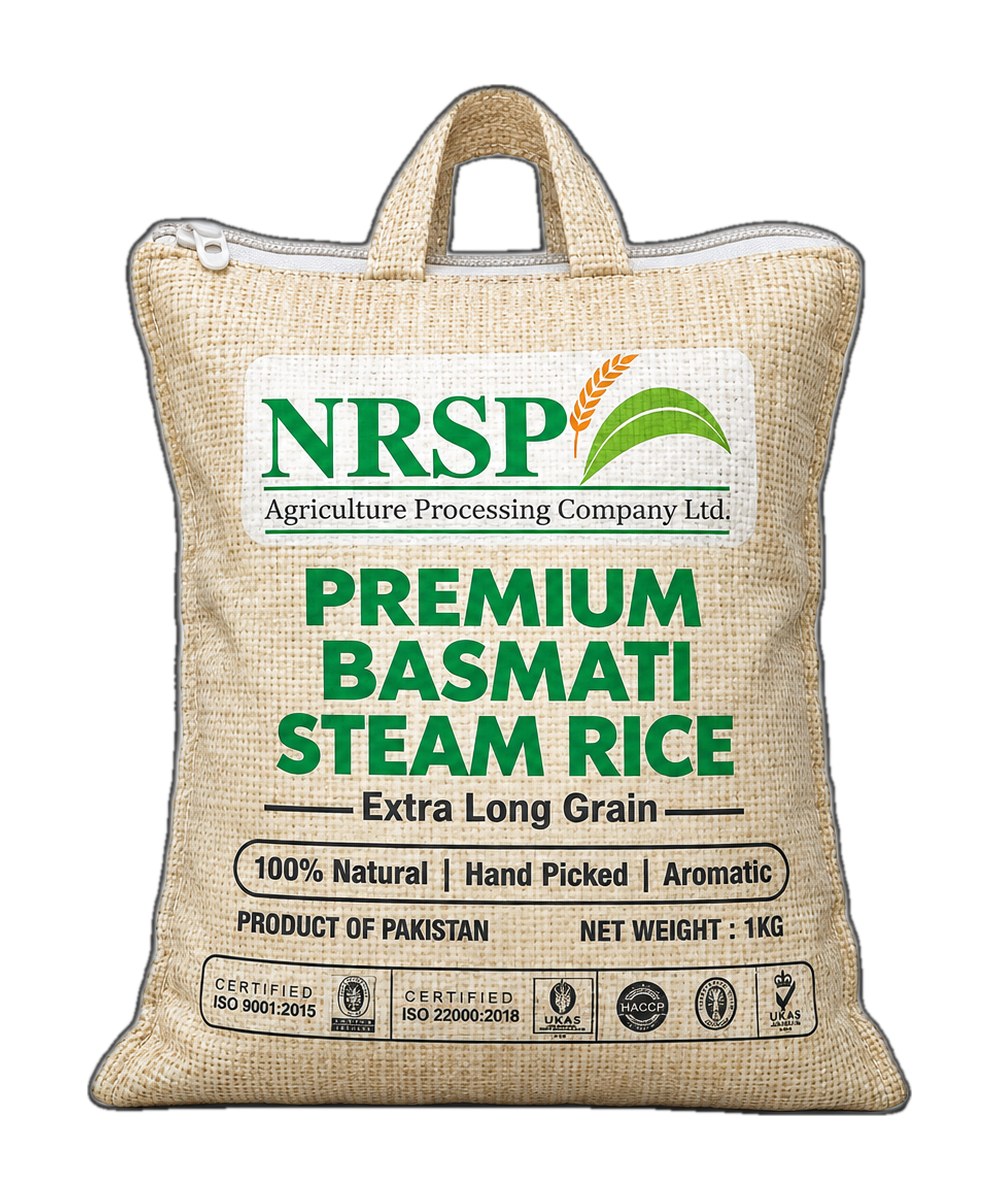NRSP Premium Basmati Steam Rice — 1kg