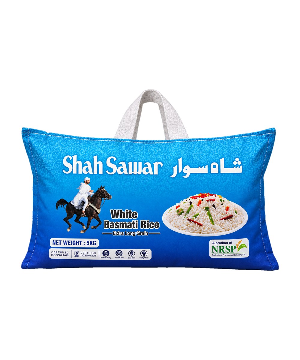 Shah Sawar White Basmati Rice — 5kg