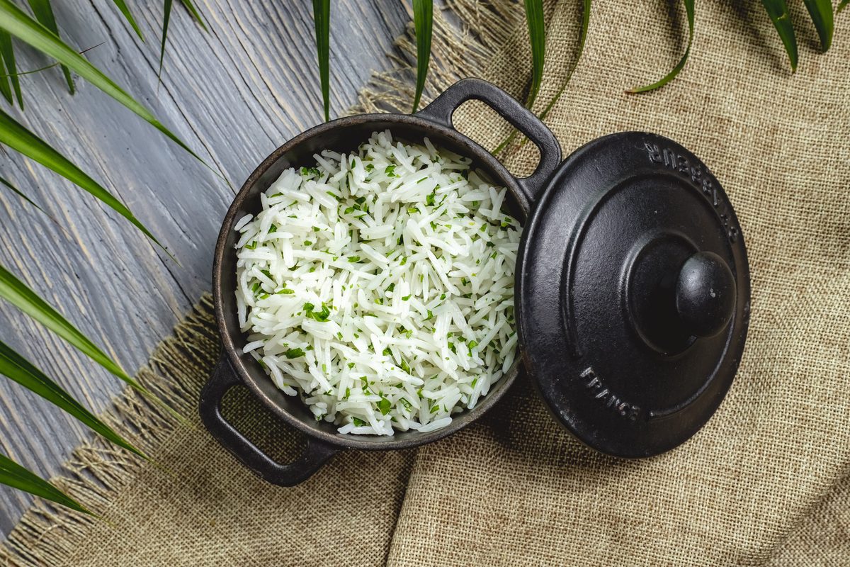 Boiled Rice with Herbs